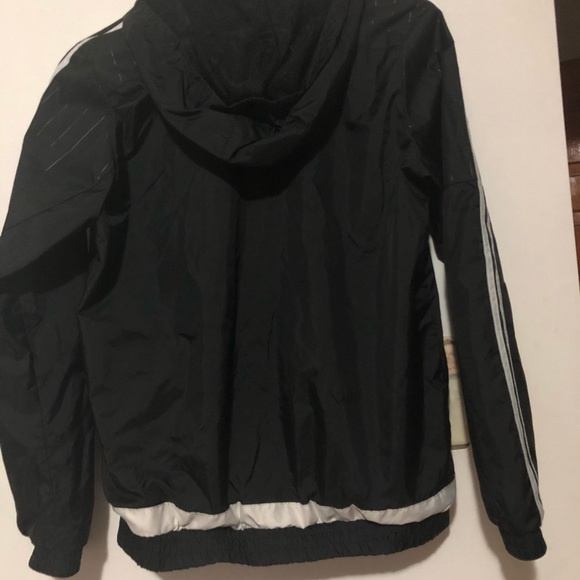 ADIDAS BLACK PUFFER HOODY JACKET BOY SIZE M - Picture 9 of 11